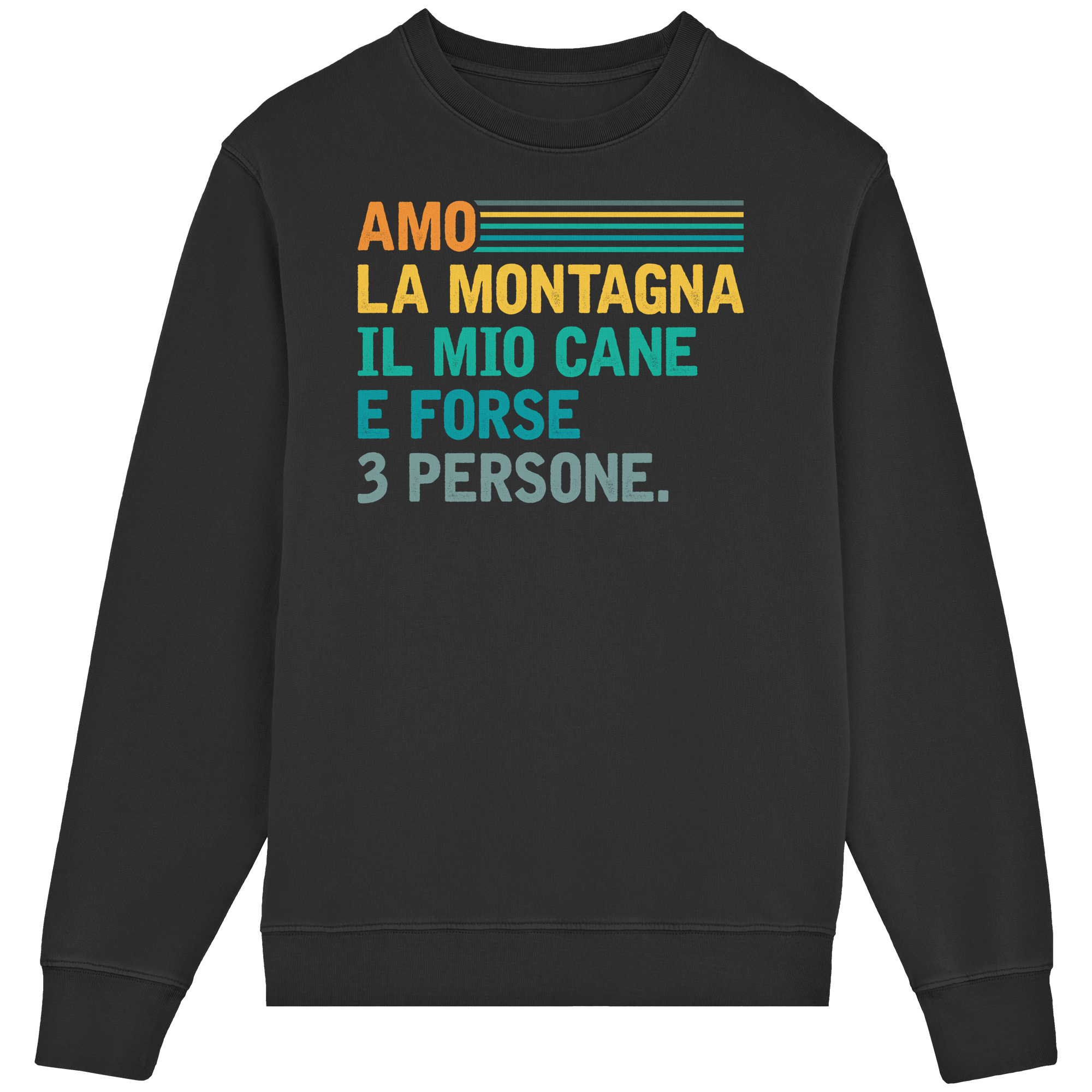Amo la montagna e il mio cane - Crewneck unisex in cottone biologico