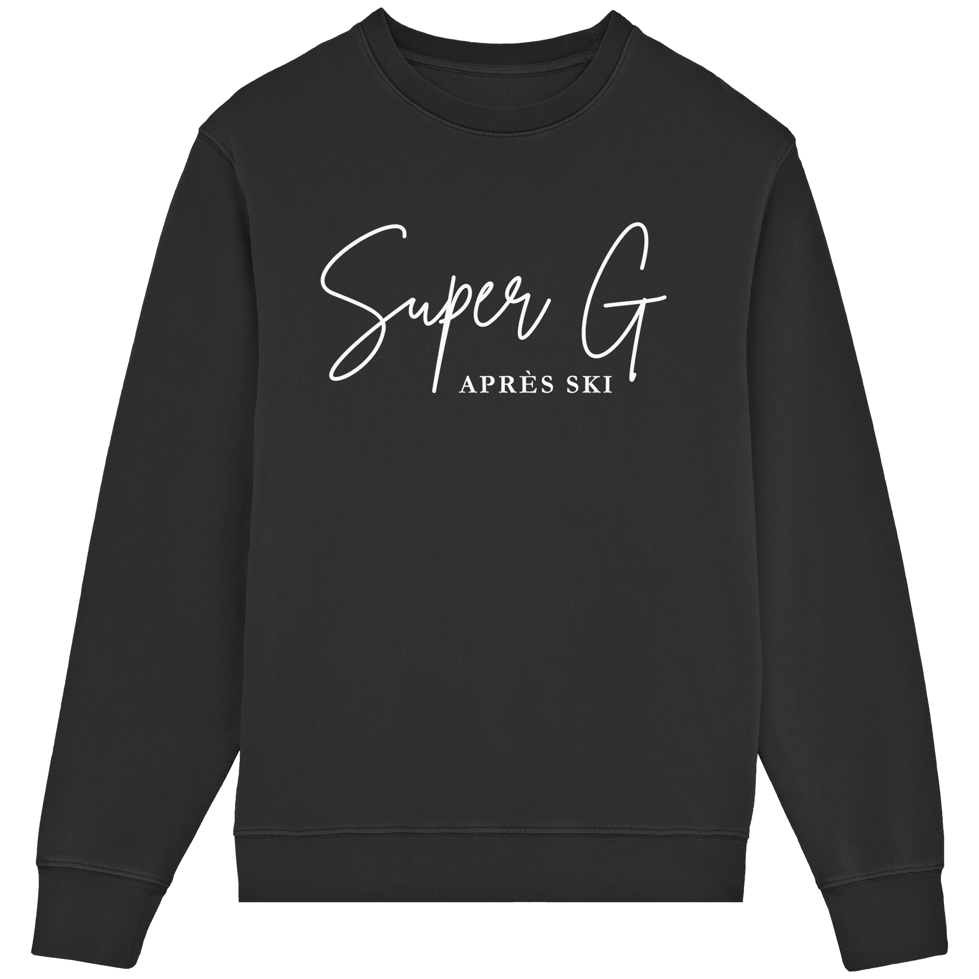 Super G Après Ski - Unisex-Rundhalsausschnitt aus Bio-Baumwolle