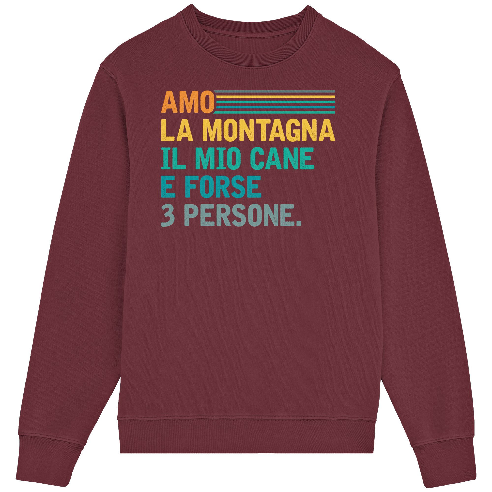 Amo la montagna e il mio cane - Crewneck unisex in cottone biologico