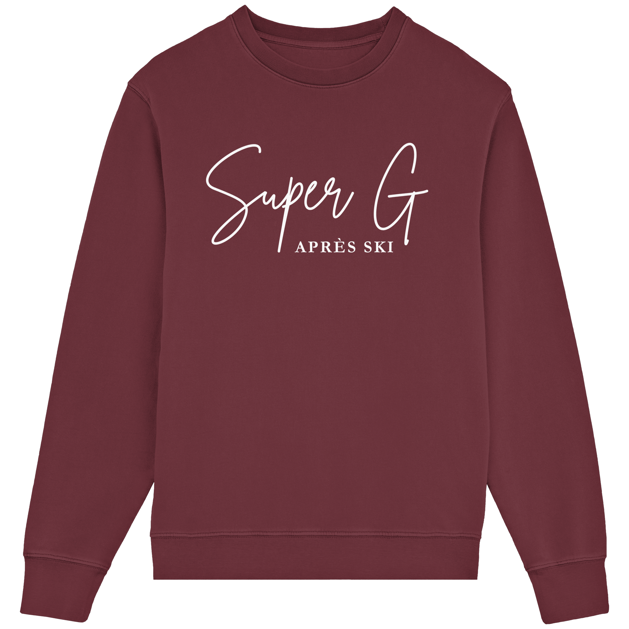 Super G Après Ski - Unisex-Rundhalsausschnitt aus Bio-Baumwolle