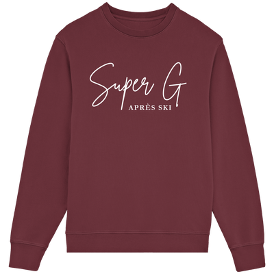 Super G Après Ski - Unisex-Rundhalsausschnitt aus Bio-Baumwolle
