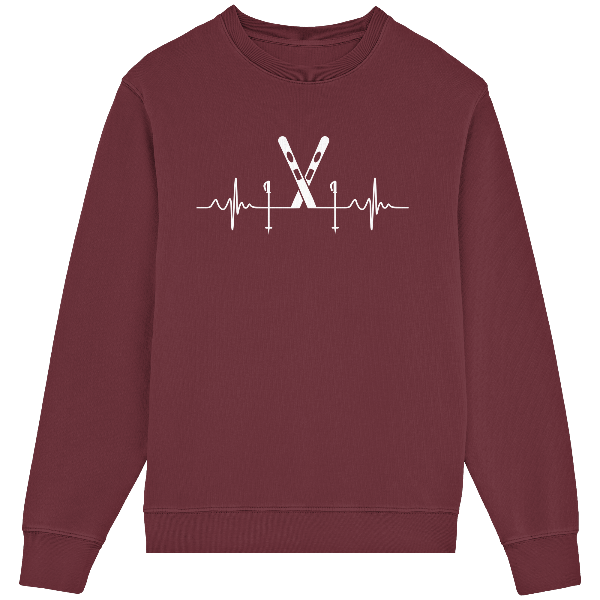 Battito sci - Crewneck unisex in cottone biologico