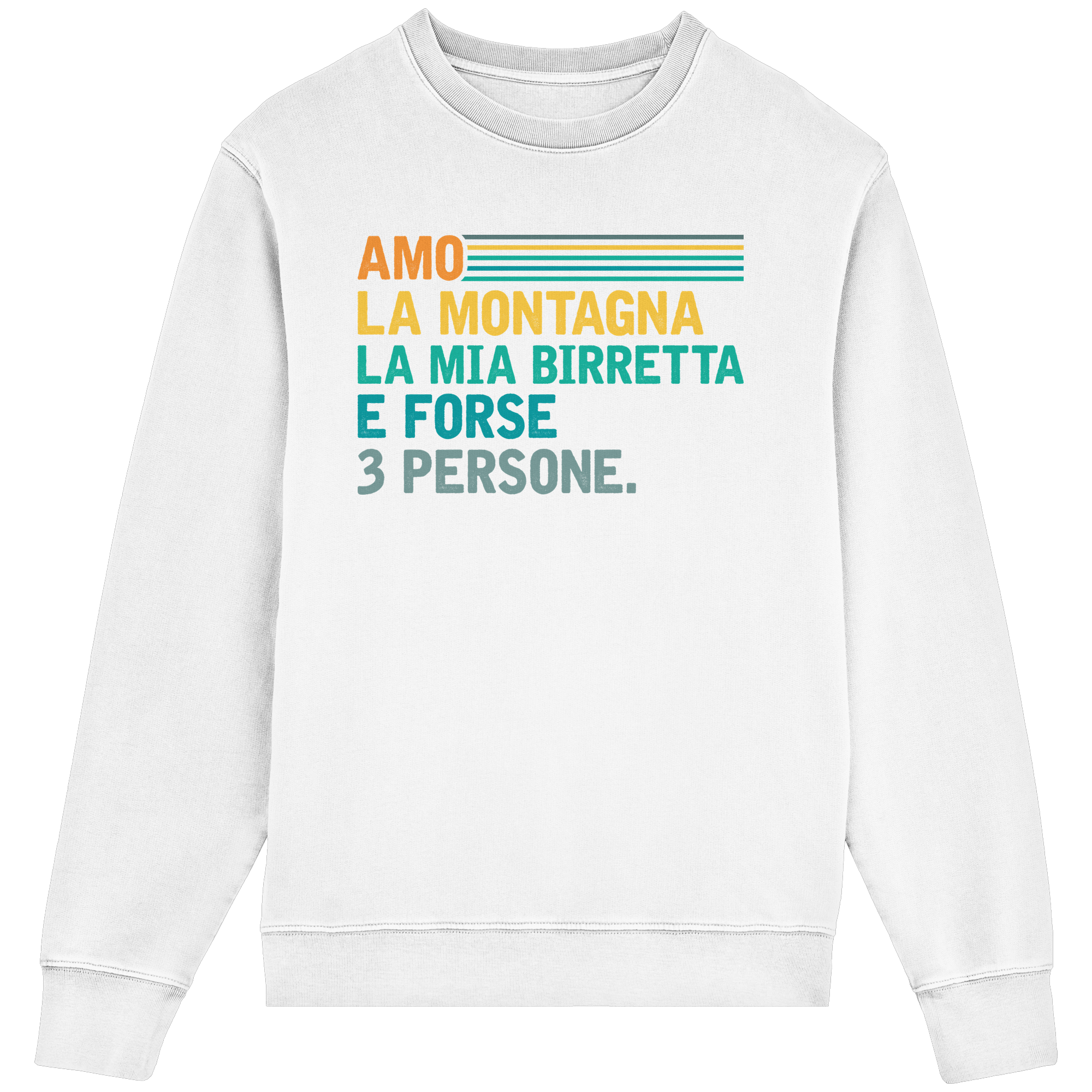 Ich liebe die Berge und mein Bier – Unisex-Rundhalsausschnitt aus Bio-Baumwolle