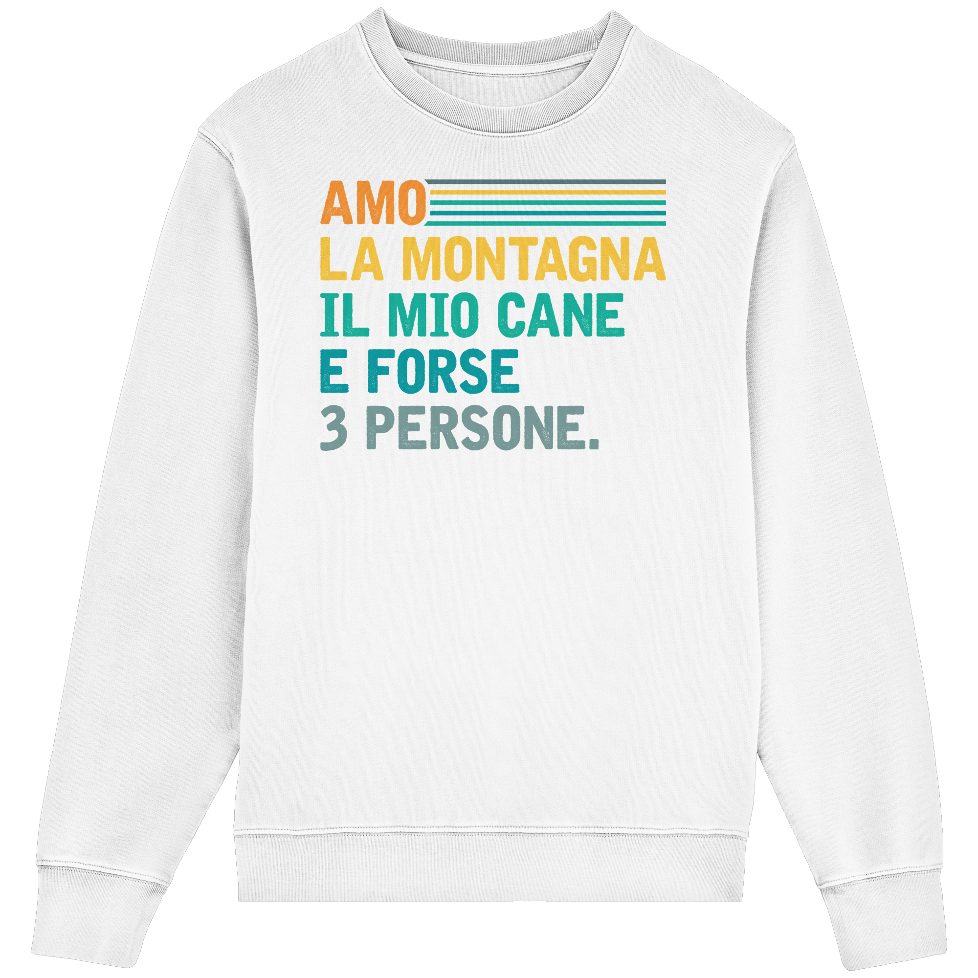 Amo la montagna e il mio cane - Crewneck unisex in cottone biologico